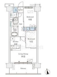 スカイグランデ津田沼 617 間取り図