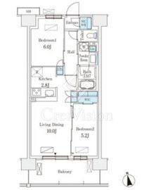 スカイグランデ津田沼 619 間取り図