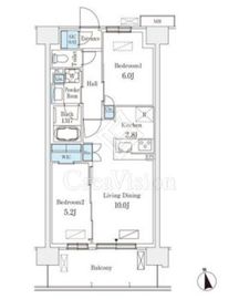 スカイグランデ津田沼 620 間取り図