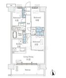 スカイグランデ津田沼 912 間取り図