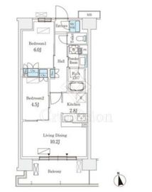 スカイグランデ津田沼 913 間取り図