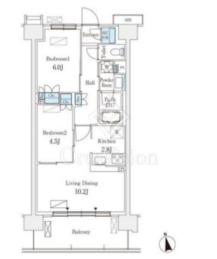 スカイグランデ津田沼 915 間取り図