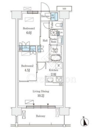 スカイグランデ津田沼 917 間取り図