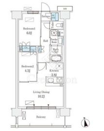 スカイグランデ津田沼 917 間取り図