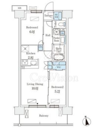 スカイグランデ津田沼 918 間取り図