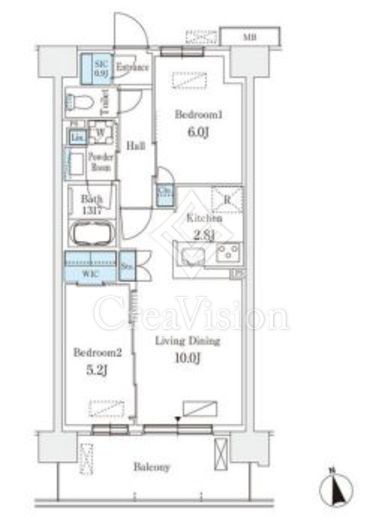スカイグランデ津田沼 919 間取り図