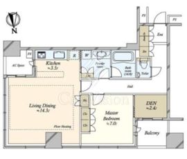 東京タイムズタワー 12階 間取り図