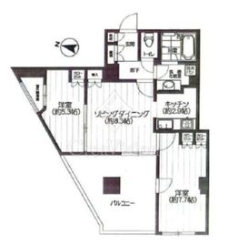 プラウドタワー本郷東大前 3階 間取り図