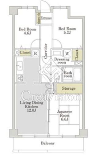 アーバンパーク常盤台公園 B235 間取り図
