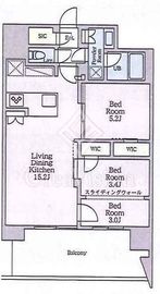クレストコート東陽町 209 間取り図