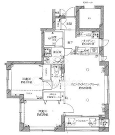 ホームズ東中野 3階 間取り図
