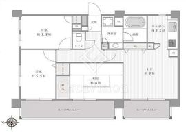 ライオンズシティ中野 7階 間取り図