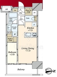 リビオレゾン東陽町ステーションプレミア 5階 間取り図