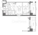 ZOOM新宿西落合 3階 間取り図