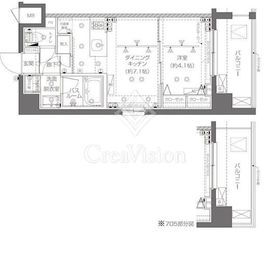 ZOOM新宿西落合 3階 間取り図