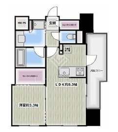 グローベル横濱大通り公園南 10階 間取り図