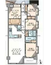 ＴＨＥパームス西戸山 2階 間取り図