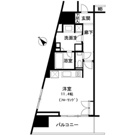 プリズムタワー 16階 間取り図