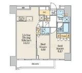 クレストコート中野富士見町 411 間取り図