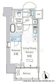 パークアクシス浦安 504 間取り図