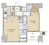 シティタワー麻布十番 14階 間取り図