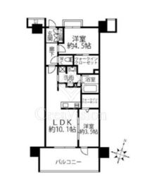 クリオ西横浜ブライトマークス 7階 間取り図