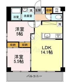 MOE MUSASHIKOSUGI 4階 間取り図