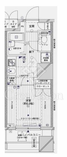 メインステージ両国 9階 間取り図
