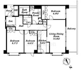 ガーデン東が丘 W206 間取り図