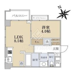 マンション目黒東山 2階 間取り図