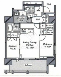 ザ・パークハウス芝御成門 12階 間取り図