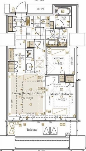 三田ガーデンヒルズ NORTH HILL 9階 間取り図
