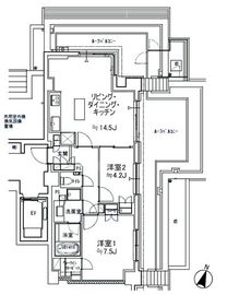 スタイルハウス西麻布 5階 間取り図