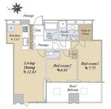 シティタワーズ豊洲ザ・シンボル 32階 間取り図