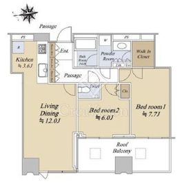 シティタワーズ豊洲ザ・シンボル 32階 間取り図