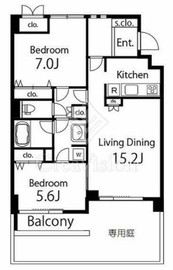 ガーデン杉並方南 102 間取り図