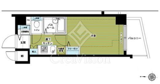 トーシンフェニックス目黒碑文谷 3階 間取り図
