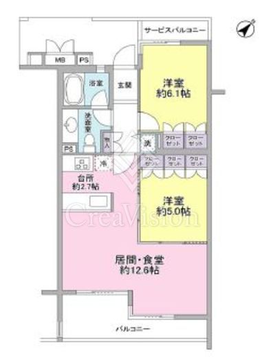 ホーフ横浜旭ヶ丘 105 間取り図