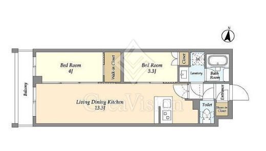 アジールコート練馬中村橋 102 間取り図