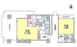 文京グリーンコートビュータワー本駒込 A1410 間取り図