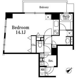 レジデンス広尾 401 間取り図