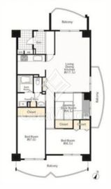 シーリアお台場 5-2-601 間取り図