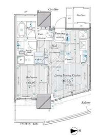 ルミナリータワー池袋 11階 間取り図