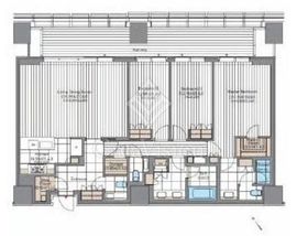 麻布台ヒルズレジデンスB 55階 間取り図