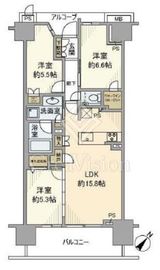 プラウドシティ越中島 13階 間取り図