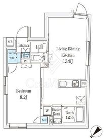 CREAL文京千石Ⅱ 405 間取り図