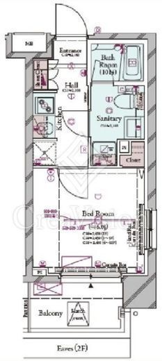 コンシェリアR 横濱桜木町 3階 間取り図