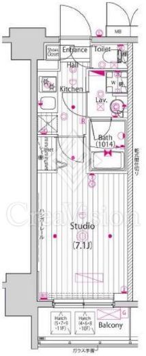 ガーラ横濱関内グランドステージ 5階 間取り図