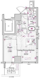 ガーラ・クレスタ横濱関内 4階 間取り図