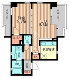 クラージュKAMAKURAYA 504 間取り図
